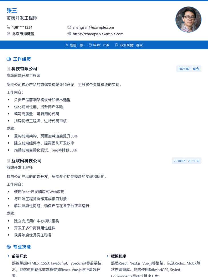 现代商务精英模板